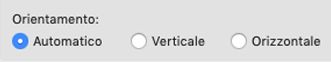 Orientamento pagina
