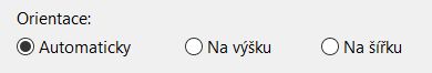 Orientace stránky