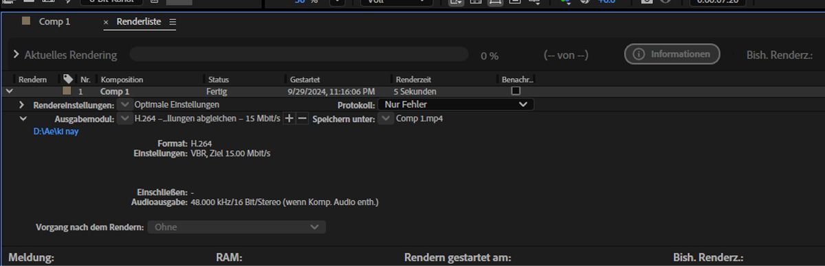 Das Dialogfeld „Einstellungen für Ausgabemodule“ ist geöffnet und zeigt die aufgelisteten Formatoptionen an.