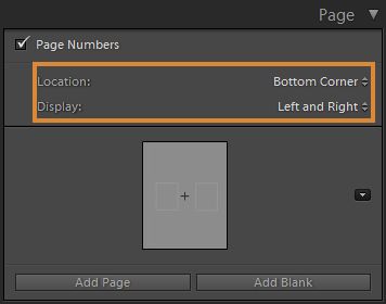 Choose the position of Page Number to display