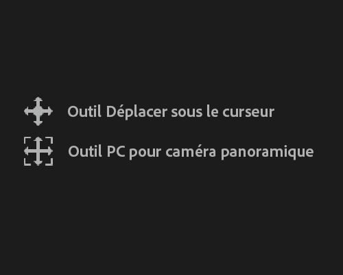 Commandes de la fonctionnalité Panoramique