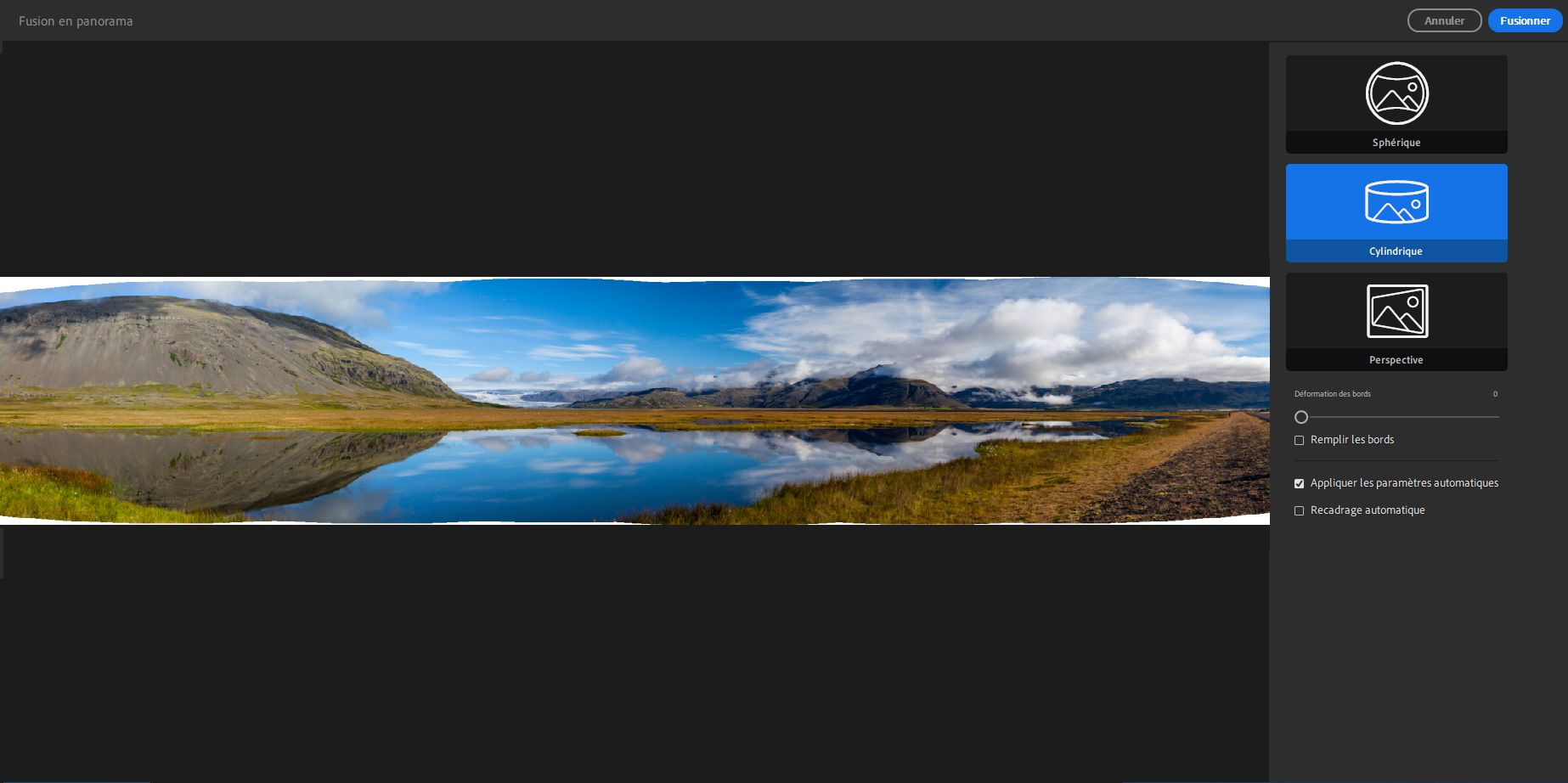 Projection de disposition cylindrique