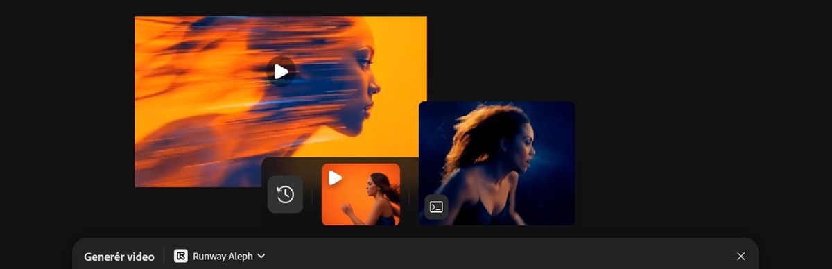 Den genererede video er fremhævet og afspejler kompositionen af den video, der er valgt som reference.