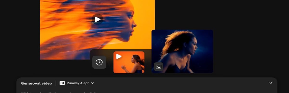 Vygenerované video je zvýrazněno a odráží kompozici videa vybraného jako reference.