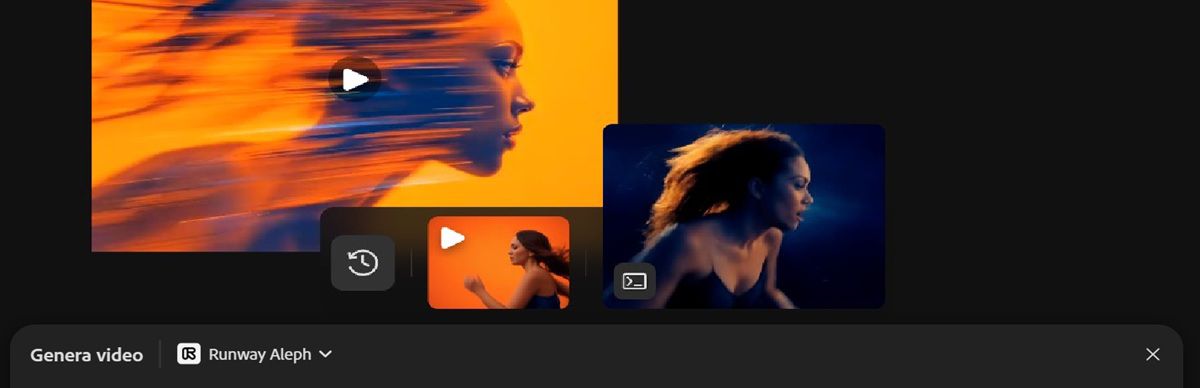 Il video generato è evidenziato e riflette la composizione del video selezionato come riferimento.