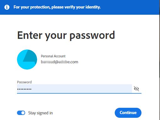 Immetti la password