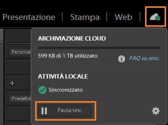 Metti in pausa la sincronizzazione
