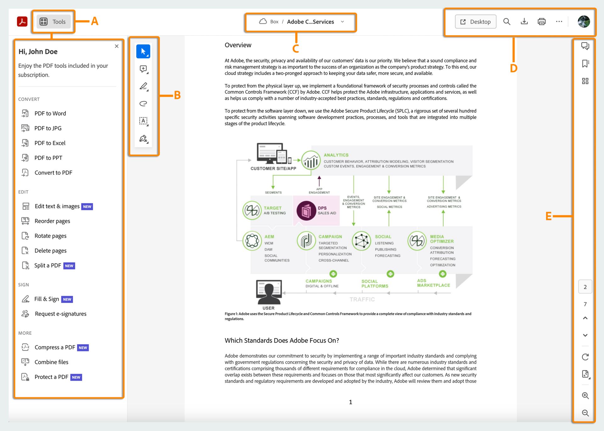 Acciones en archivos PDF