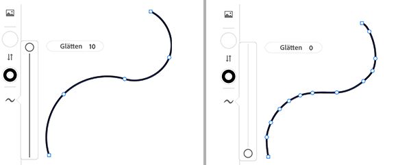 Glättung für den Buntstift