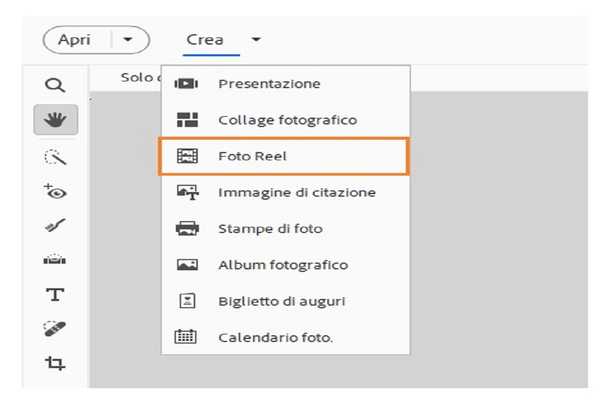 Condividete le vostre foto migliori con foto reel in rapido movimento.