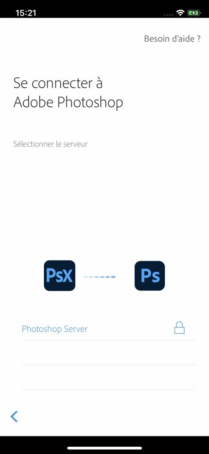 Se connecter à Photoshop
