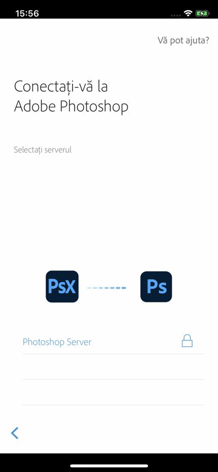 Conectare la Photoshop