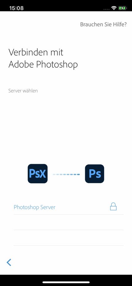 Verbindung zu Photoshop CC herstellen