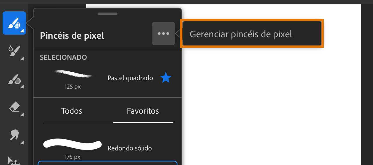 Gerenciamento de pincéis