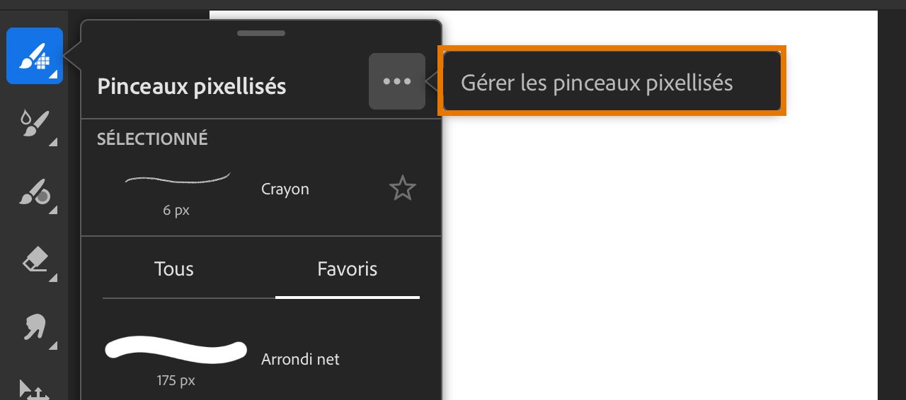 Gestion des pinceaux