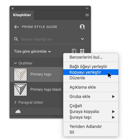 Kopyasını yerleştir