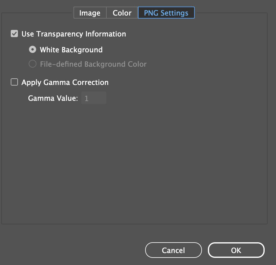 Image settings