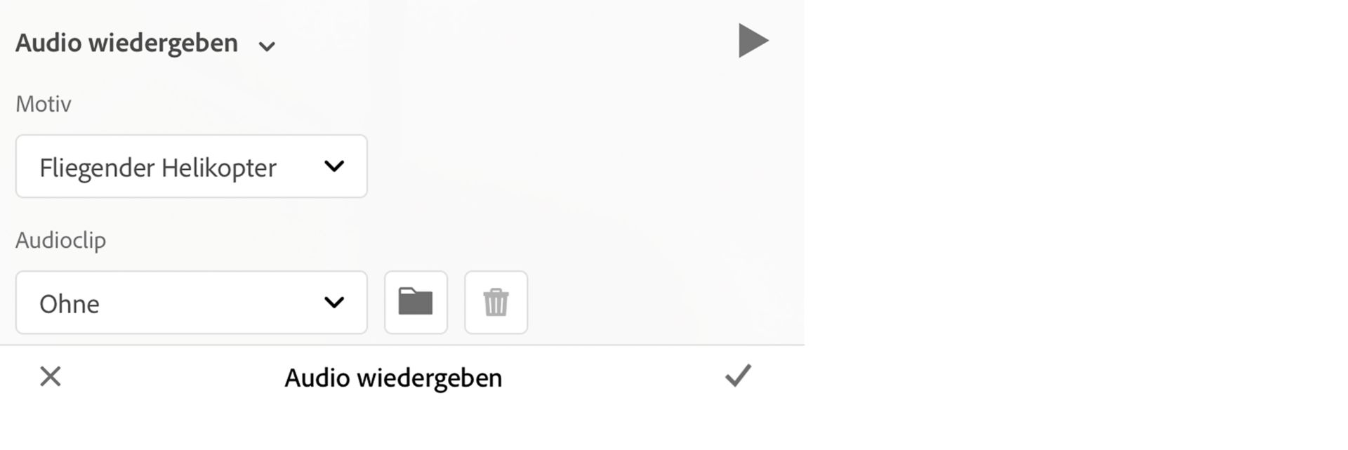 Audio wiedergeben