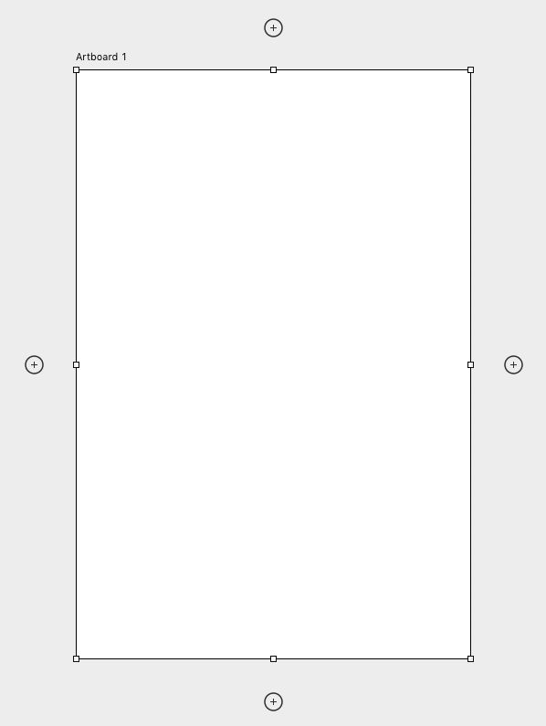 Adición de mesas de trabajo con los iconos de signo más en Photoshop
