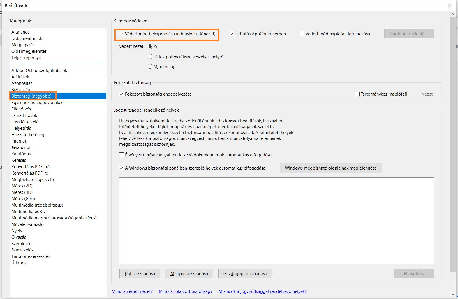 Védett mód bekapcsolása indításkor