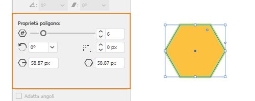 Proprietà delle forme dinamiche | Poligono