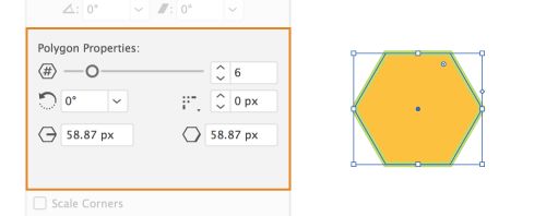 خصائص الشكل المباشر | المضلع