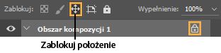 Blokowanie położenia w programie Photoshop