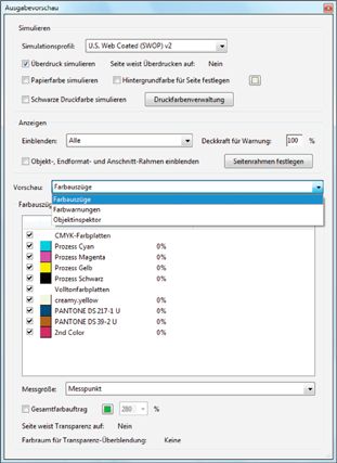 Dialogfeld Ausgabevorschau 