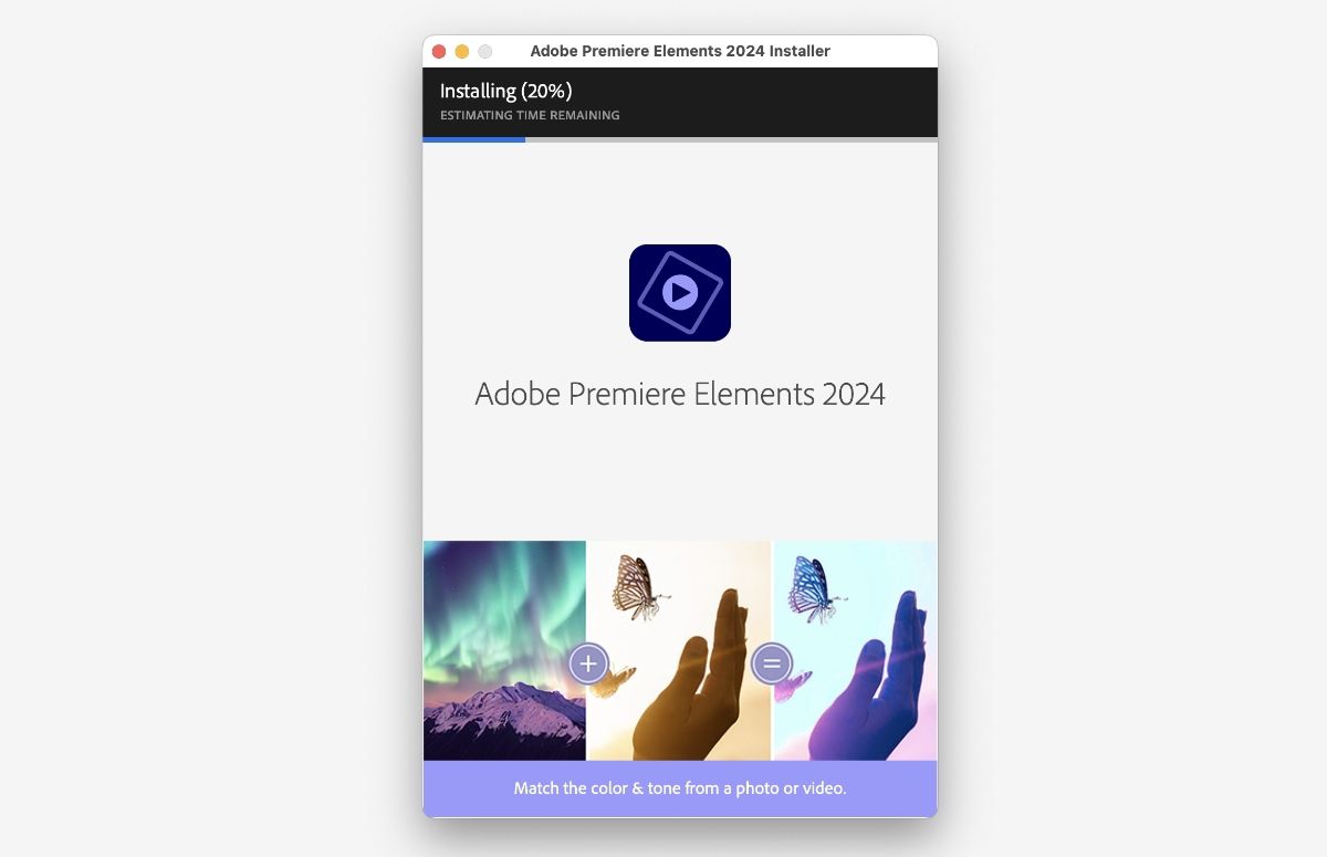 Adobe Premiere Elements のダウンロードとインストール