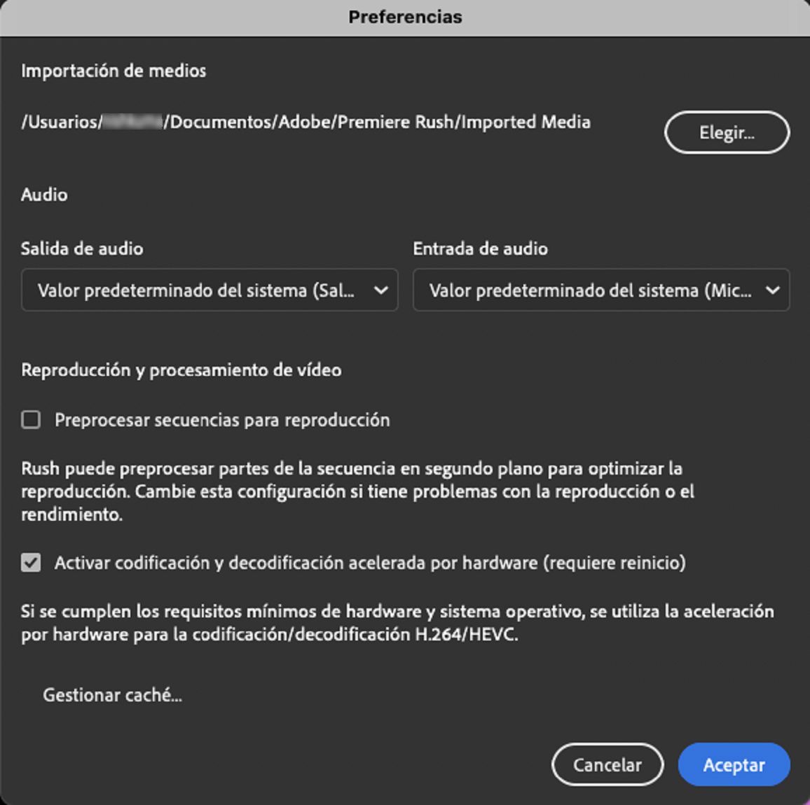 Configurar preferencias 