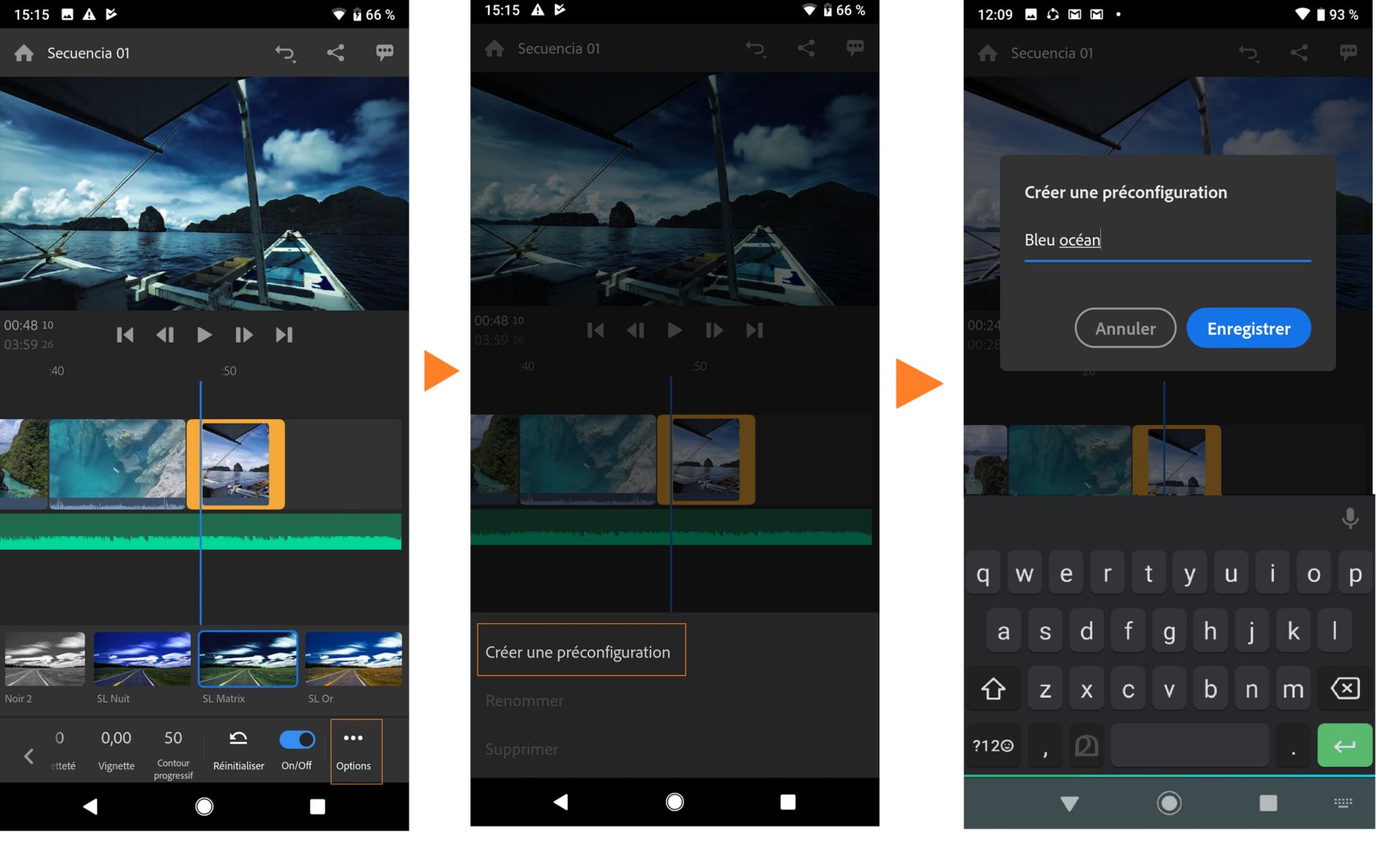 Création d’un paramètre prédéfini
