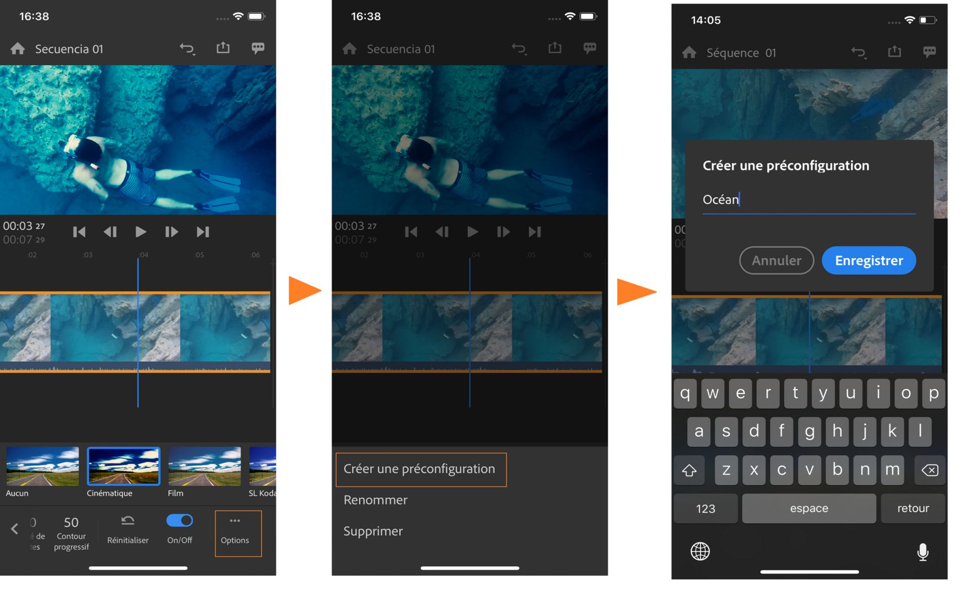 Création d’un paramètre prédéfini