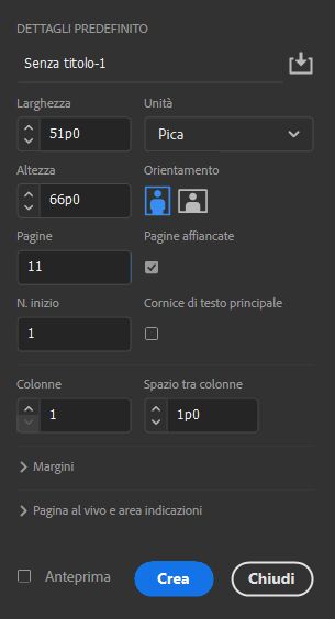 Dettagli predefinito