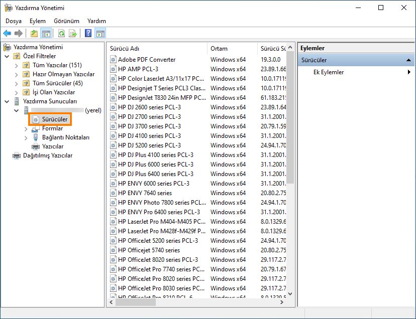 Adobe PDF Converter sürücüsünü kaldırın