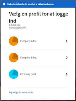 Vælg en profil