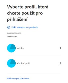 Vyberte profil