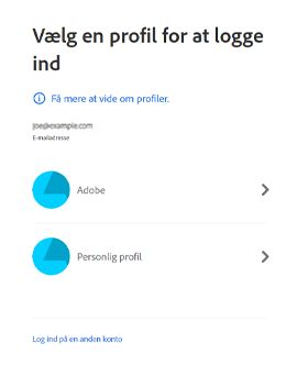 Vælg en profil