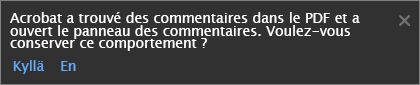 Avaa Kommentit-ruutu automaattisesti 