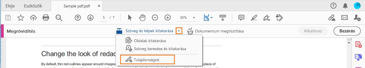 Kivonás tulajdonságai