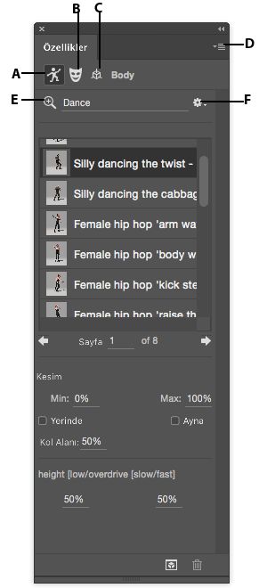 3B karaktere Photoshop'ta animasyon uygulama