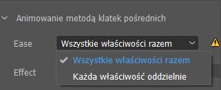 Właściwości animacji