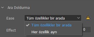 Ara doldurma özellikleri