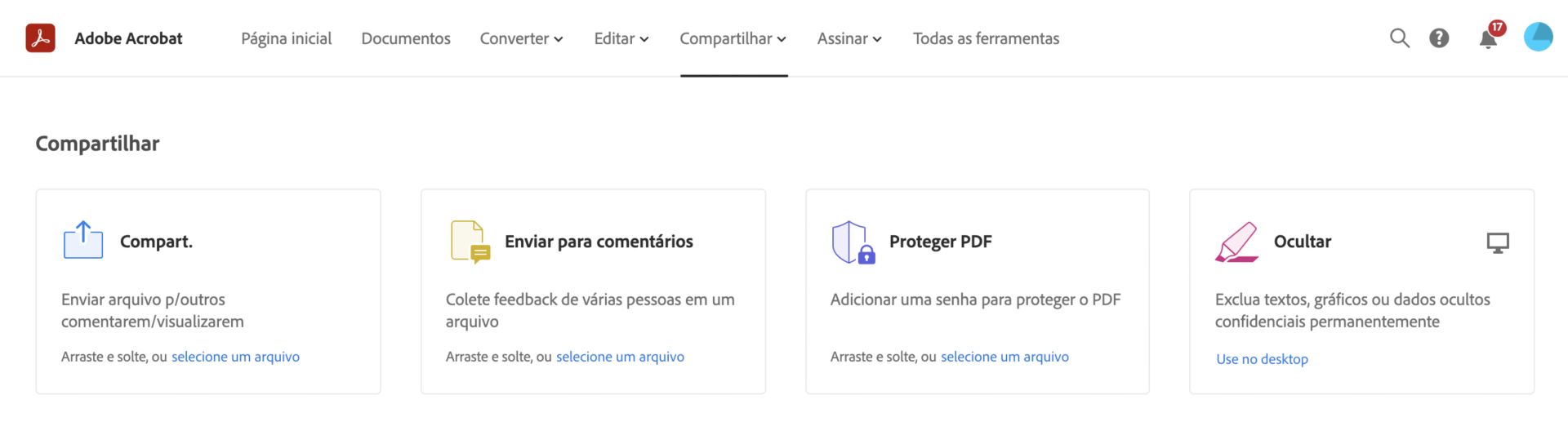 Escolha Proteger PDF