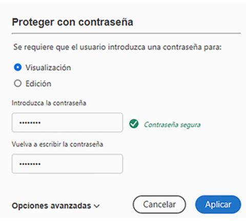 Proteger con contraseña