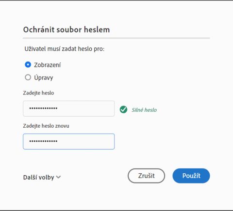 Ochrana pomocí hesla