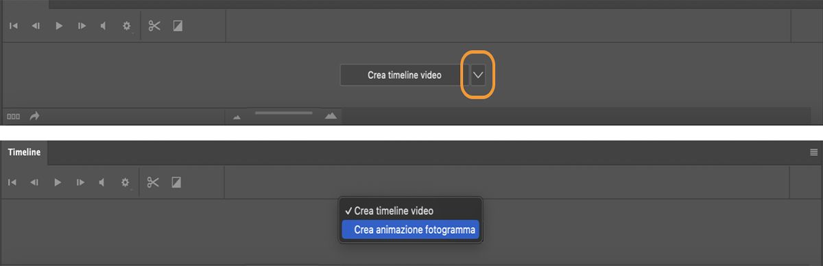 Creare un'animazione di fotogrammi