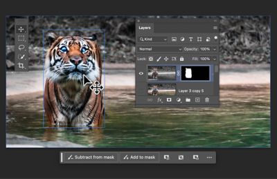 Границы слоев при наведении курсора в Photoshop для настольных ПК