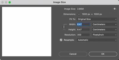 Диалоговое окно &laquo;Размер изображения&raquo; в Photoshop