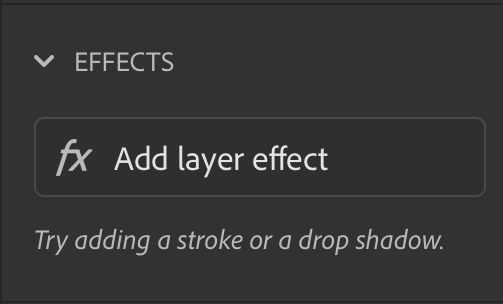 Add layer effects using Ps-iPad