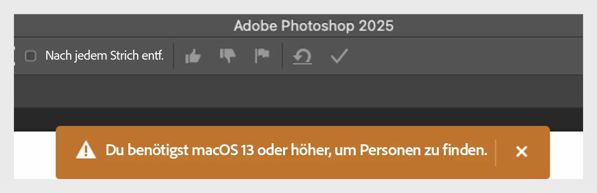 macOS 13 oder höher ist erforderlich, um Personen zu finden